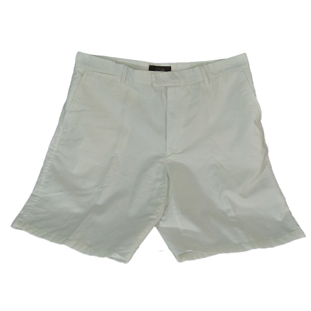 Tasso Elba Bermuda shorts men's 38‎ x 10 White cotton linen blend outdoor preppy